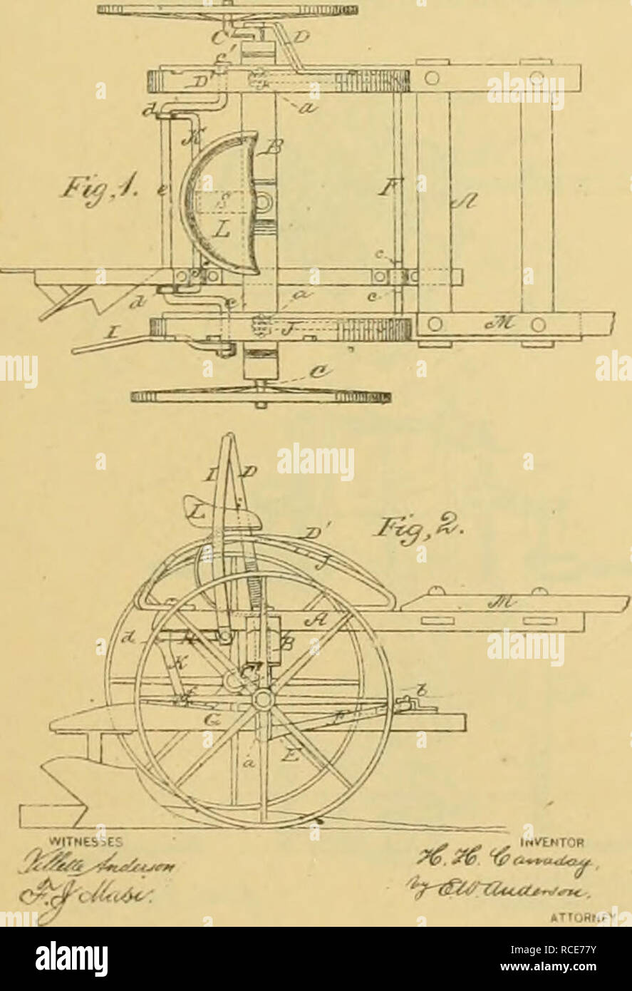 . Recueil d'outils agricoles, brevetée aux États-Unis de l'an 1789 à juillet 1881 ... Les machines agricoles ; les brevets. Ijtjoiinitu OANiDAT- : H. H.. - S""'- Plough n° 210,992 17. décembre breveté  !S78. No 210,992. C.H NADAY Plough, breveté le 17 décembre. 1878.. Veuillez noter que ces images sont extraites de la page numérisée des images qui peuvent avoir été retouchées numériquement pour plus de lisibilité - coloration et l'aspect de ces illustrations ne peut pas parfaitement ressembler à l'œuvre originale.. Allen, James T. (James Titus) ; United States. Office des brevets. [New York, imprimé par J. C. von Arx Banque D'Images