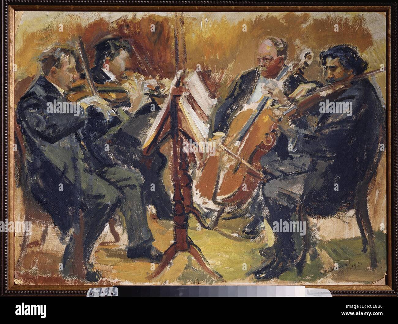 Quatuor tchèque du compositeur Sergei Taneev. Musée : Musée commémoratif de l'État P. Tchaïkovski, Klin. Auteur : Shemyakin, Mikhaïl Fiodorovitch. Banque D'Images