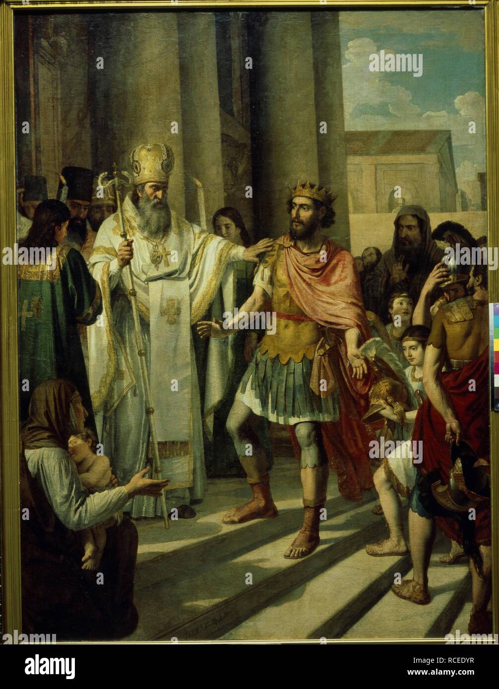 Le baptême de saint Vladimir le Grand en 987. Musée : la Galerie nationale Tretiakov (Moscou). Auteur : Ivanov, Andreï Ivanovitch. Banque D'Images