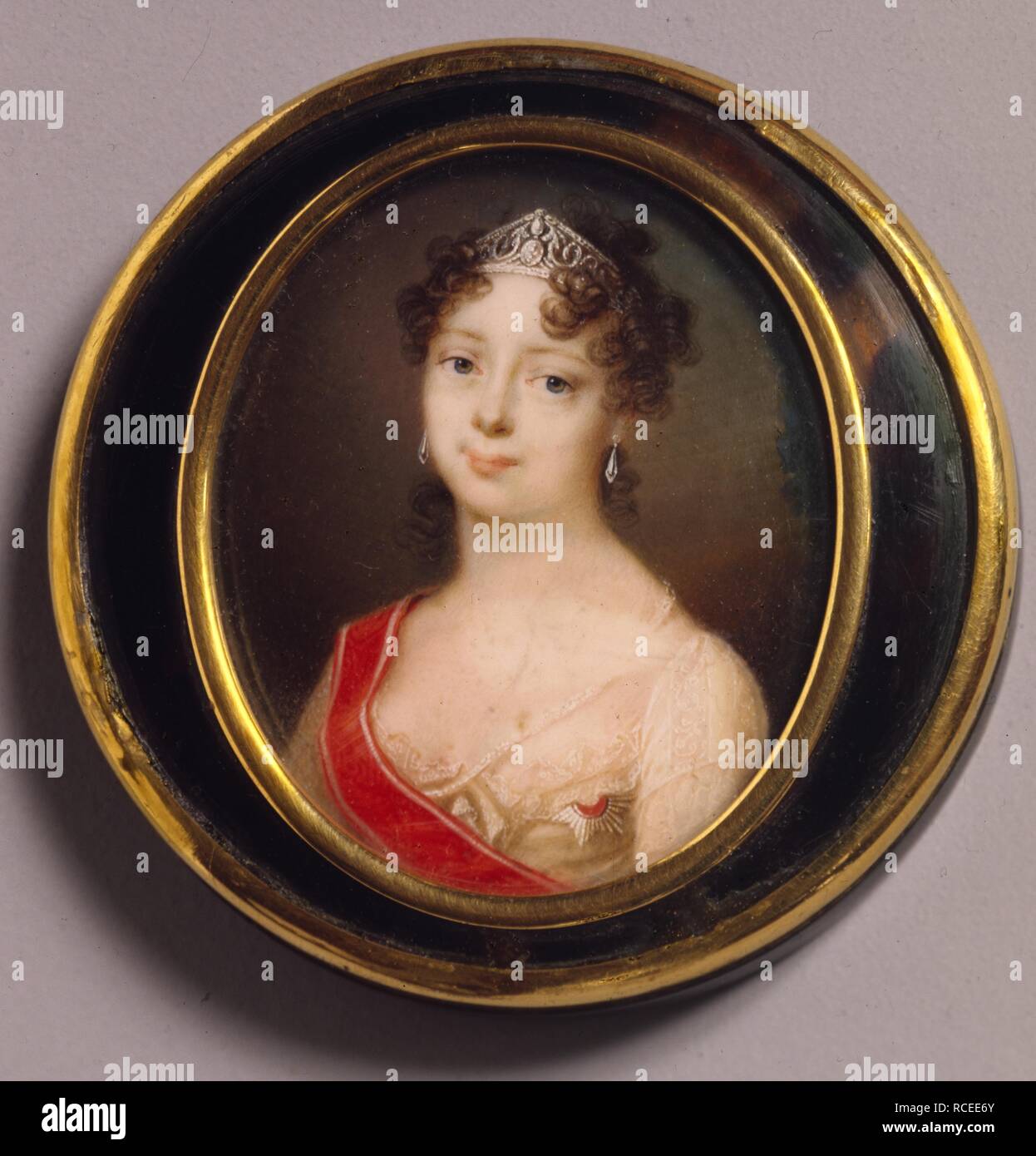 La grande-duchesse Catherine Pavlovna de Russie (1788-1819). Musée : Musée de l'état de Palais de Pavlovsk, Saint-Pétersbourg. Auteur : anonyme. Banque D'Images