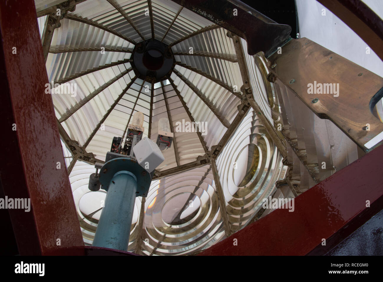 Leuchtturm escaliers Banque D'Images