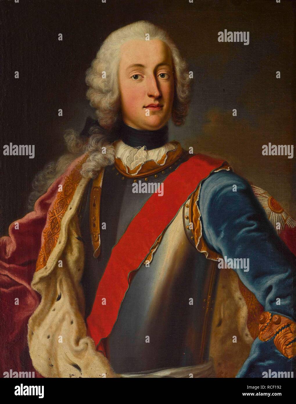 Frederick Michael, comte palatin de Deux-ponts (1724-1776). Musée : collection privée. Auteur : DESMAREES, GEORGE. Banque D'Images