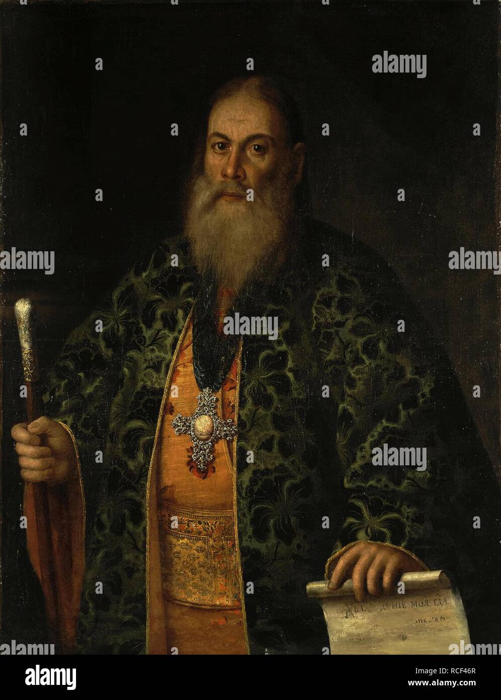 Portrait de Fyodor Dubyansky. Musée : Etat de l'Ermitage, Saint-Pétersbourg. Auteur : ANTROPOV, Alexei Petrovitch. Banque D'Images