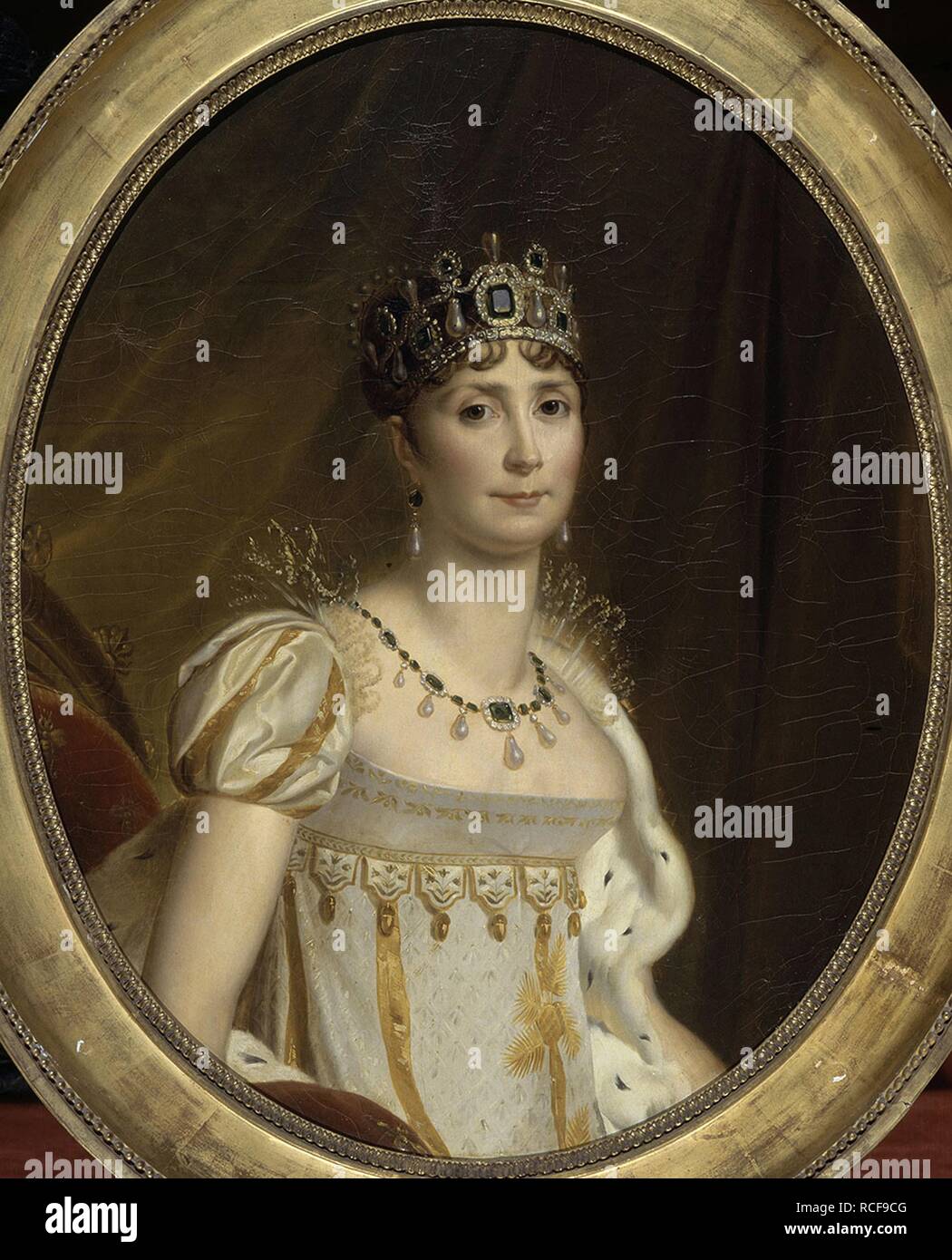 Joséphine de Beauharnais, la première épouse de Napoléon Bonaparte (1763-1814). Musée : Musée national des châteaux de Malmaison et de Bois-Préau. Auteur : Gerard, François. Banque D'Images
