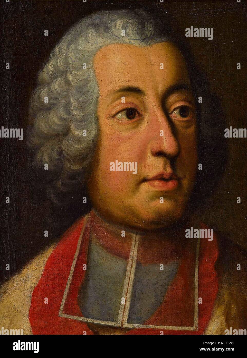 Le Cardinal Johann Theodor de Bavière (1703-1763). Musée : collection privée. Auteur : DESMAREES, GEORGE. Banque D'Images