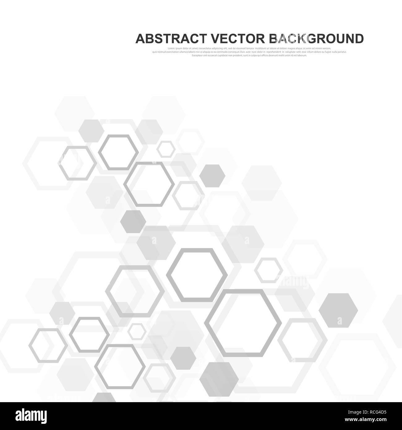 Résumé Contexte hexagonal. Arrière-plan de la technologie futuriste dans la science du style. Arrière-plan hexagonal graphique pour votre conception. Vector illustration Illustration de Vecteur