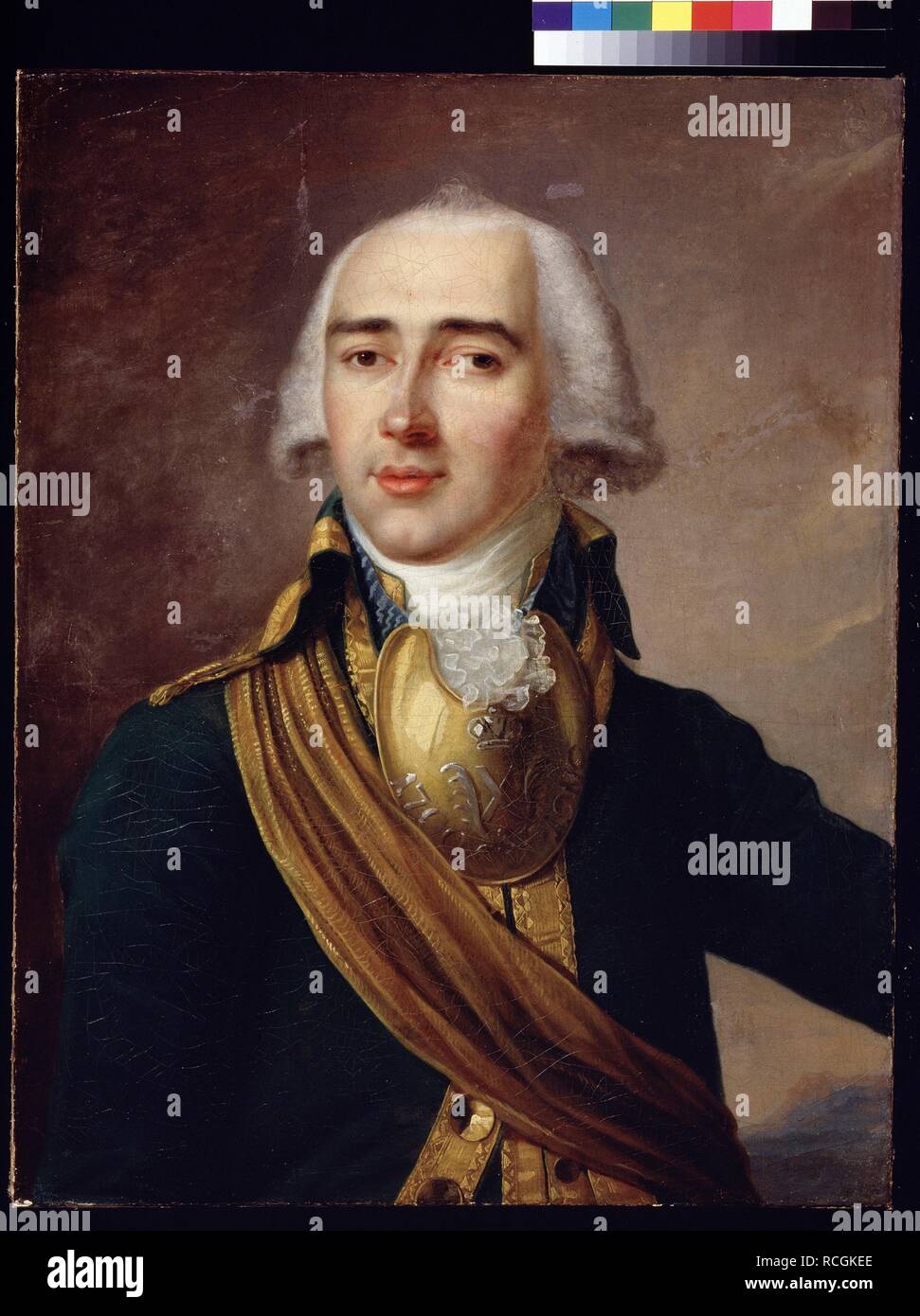 Portrait du poète Ivan Ivanovitch Dmitriev (1760-1837). Musée : Musée d'histoire de l'État de Moscou. Auteur : anonyme. Banque D'Images