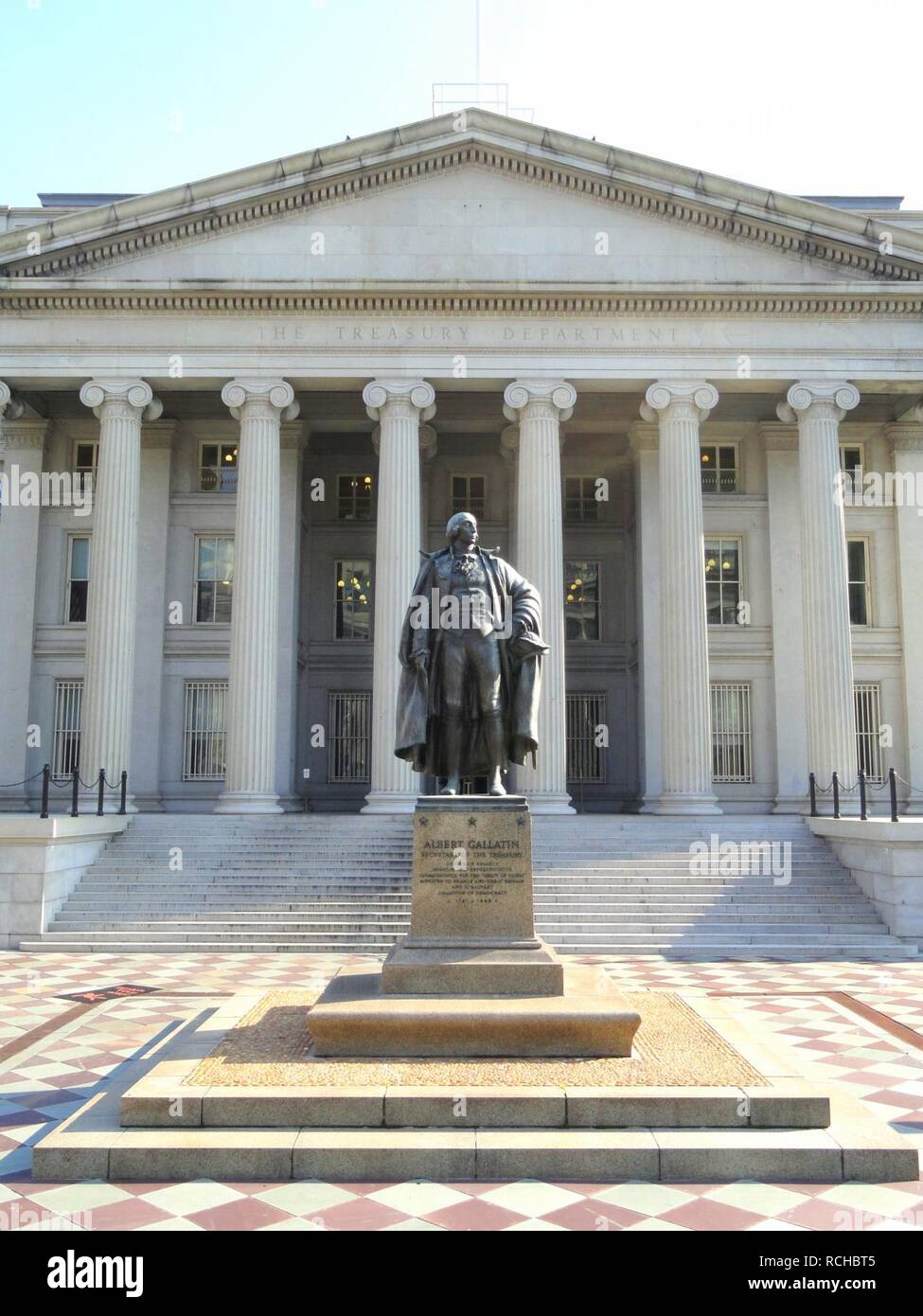 Albert Gallatin Statue (Washington, D.C.) Banque D'Images