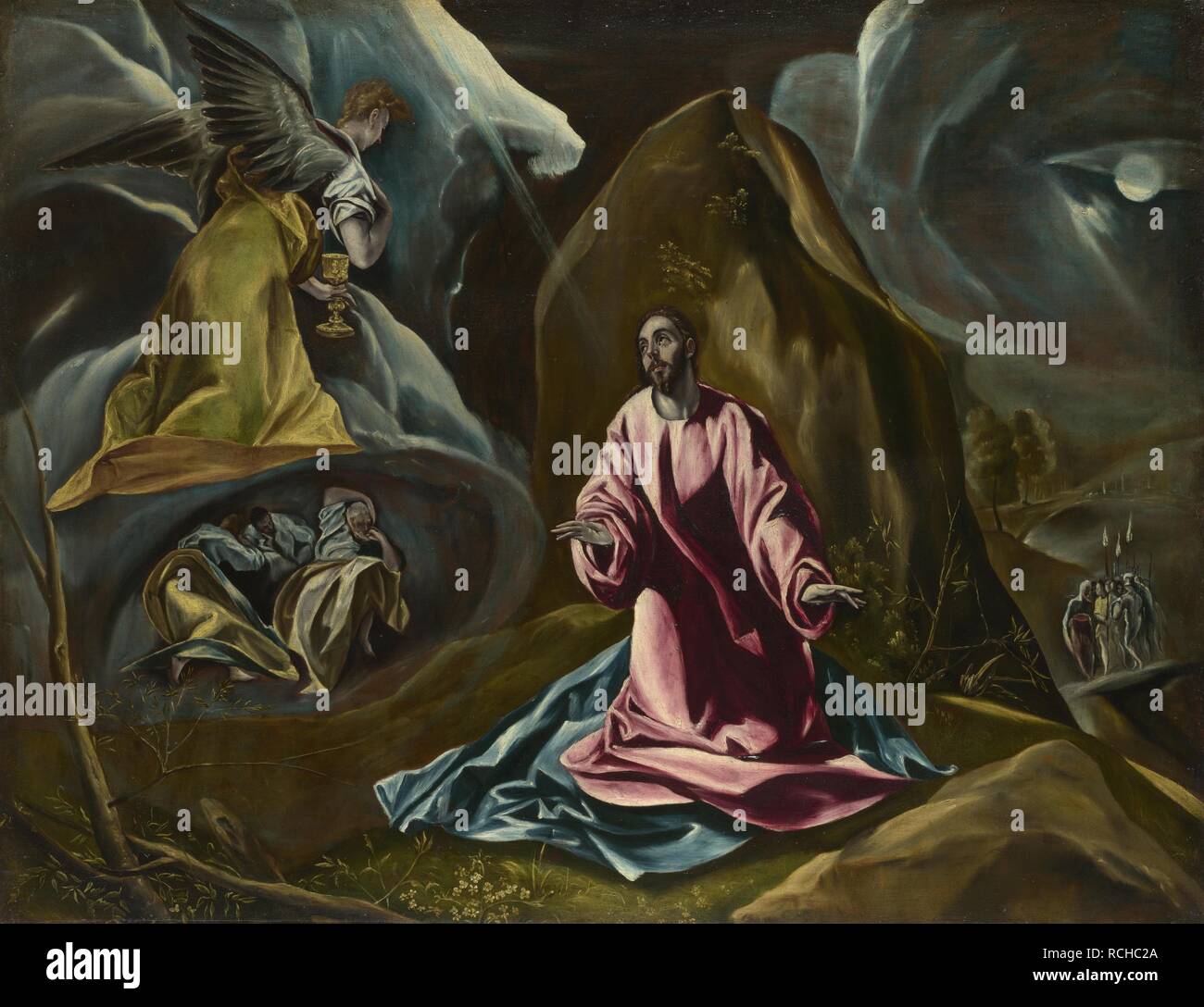 L'agonie dans le jardin. Musée : National Gallery, Londres. Auteur : EL GRECO. Banque D'Images