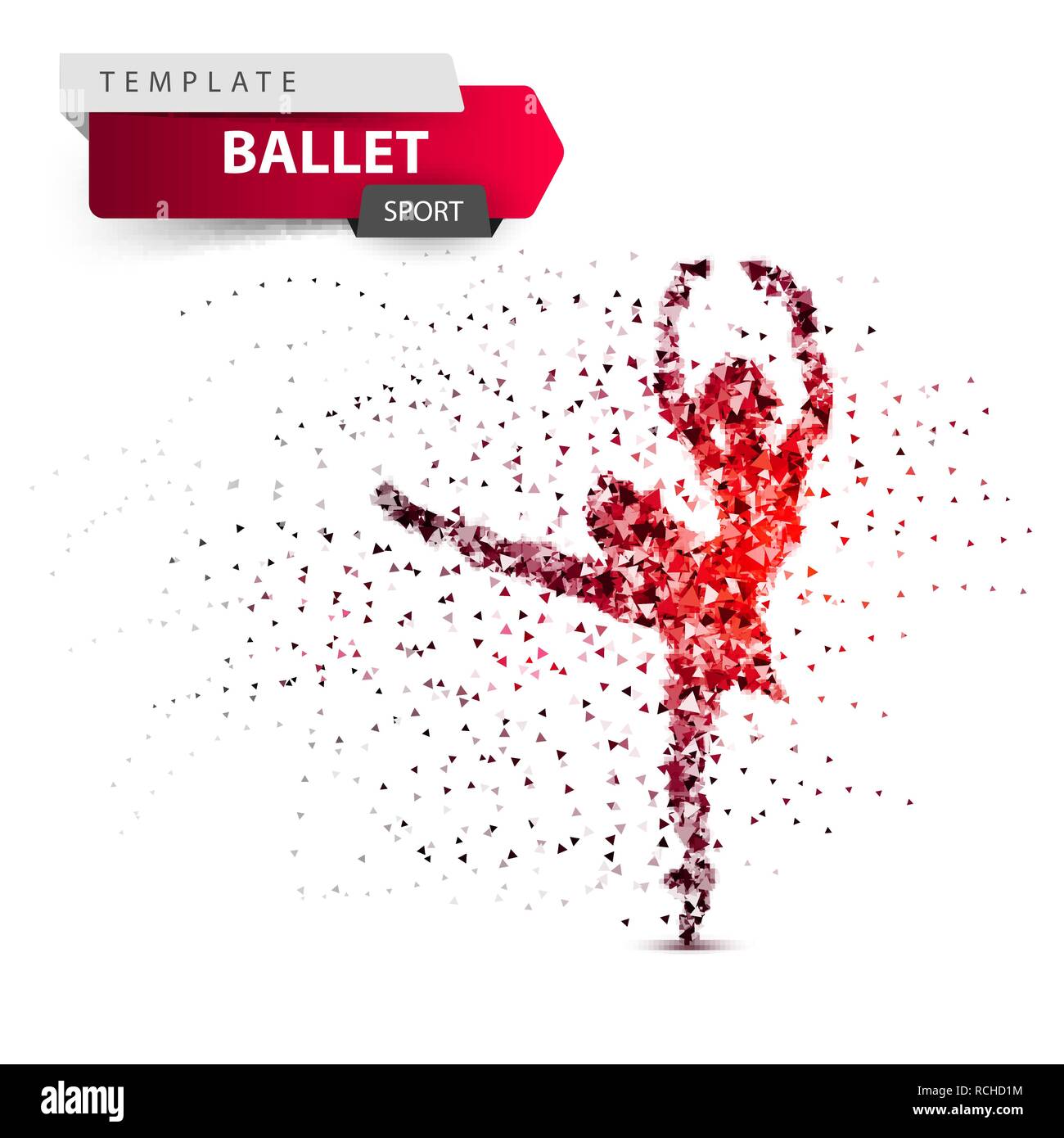 Ballet, danse, sport girl illustration. Illustration de Vecteur
