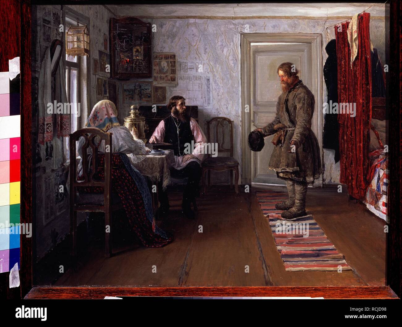 Mise à pied. Musée : la Galerie nationale Tretiakov (Moscou). Auteur : Bogdanov, Ivan Petrovitch. Banque D'Images