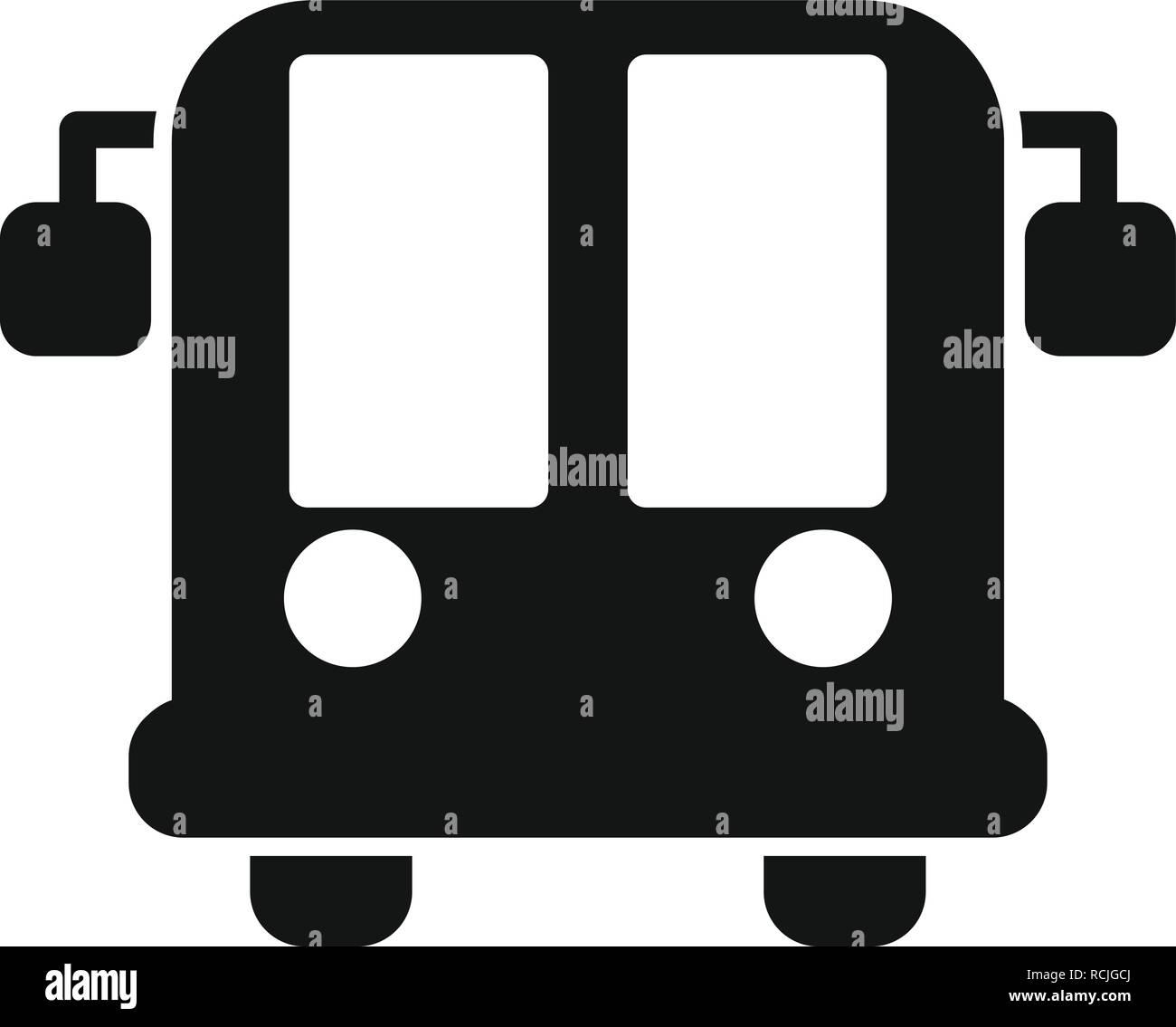L'aéroport de vecteur Icône Bus Illustration de Vecteur