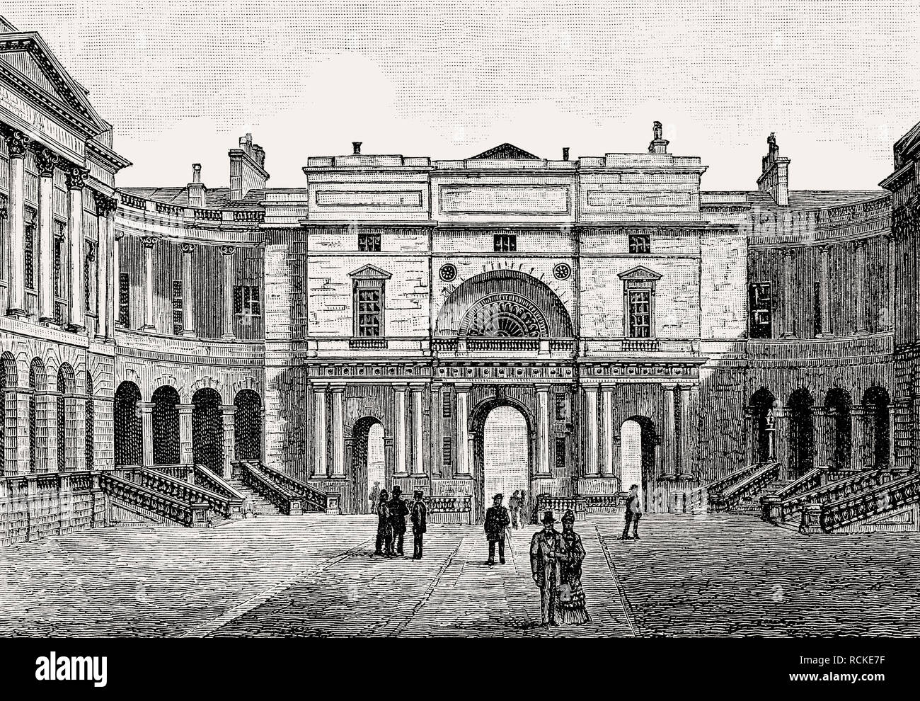 L'université, Édimbourg, Écosse, 19e siècle Banque D'Images
