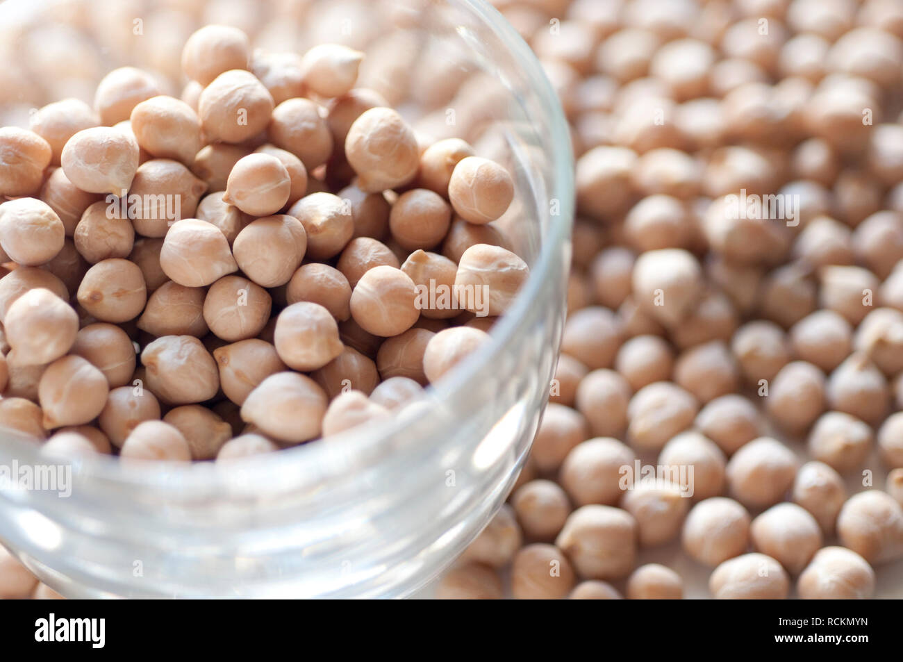 L'Italie, l'Ombrie, le ceci, Pois chiches secs Banque D'Images