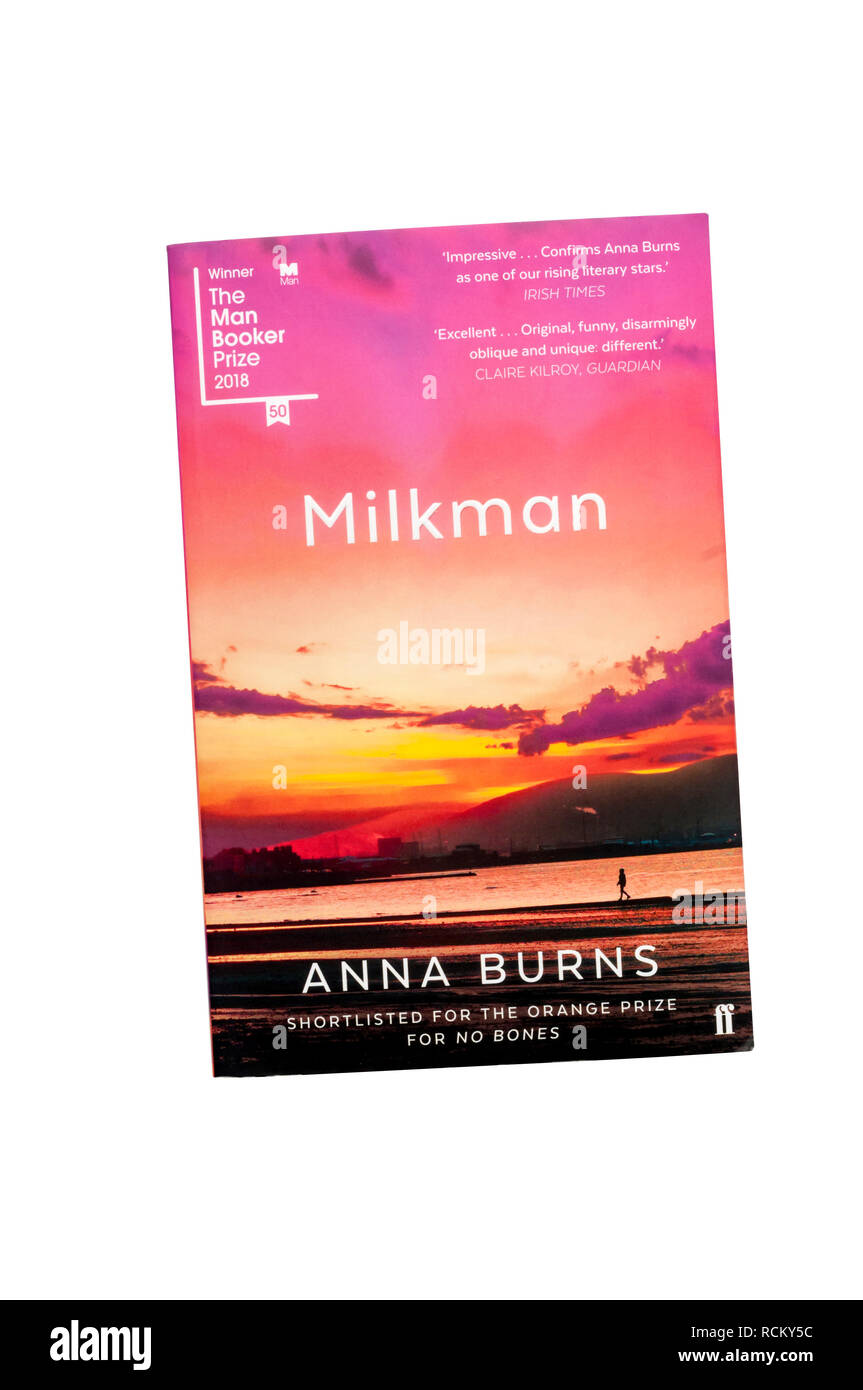 Dvd copie de laitier par Anna Burns. D'abord publié par Faber & Faber en 2018. Gagnant du Man Booker Prize 2018. Banque D'Images