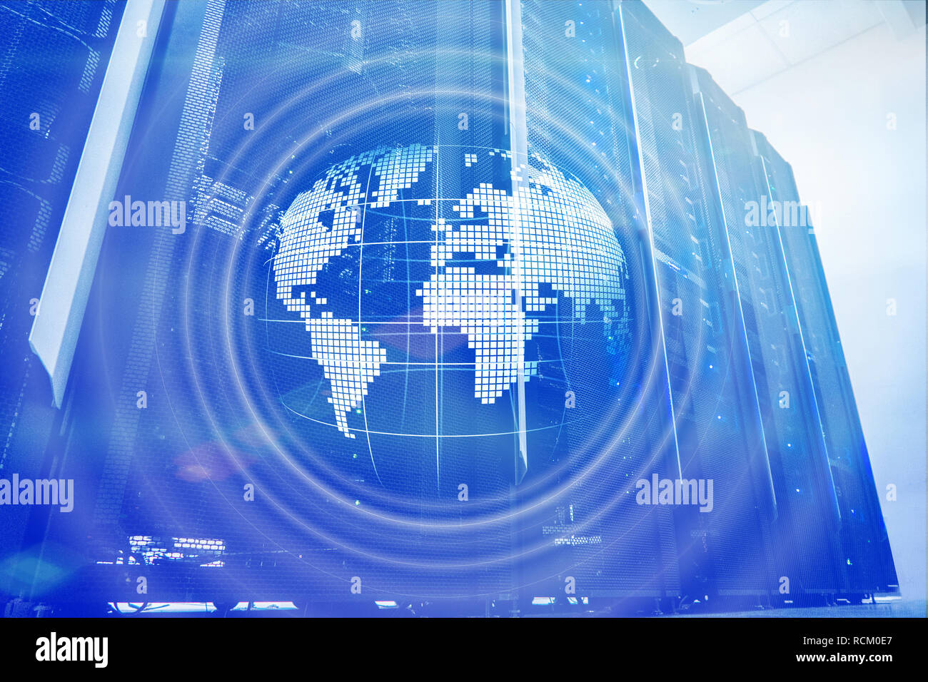 La planète Terre Globe hologramme Global Communication World La planète Terre Globe hologramme Global Communication World