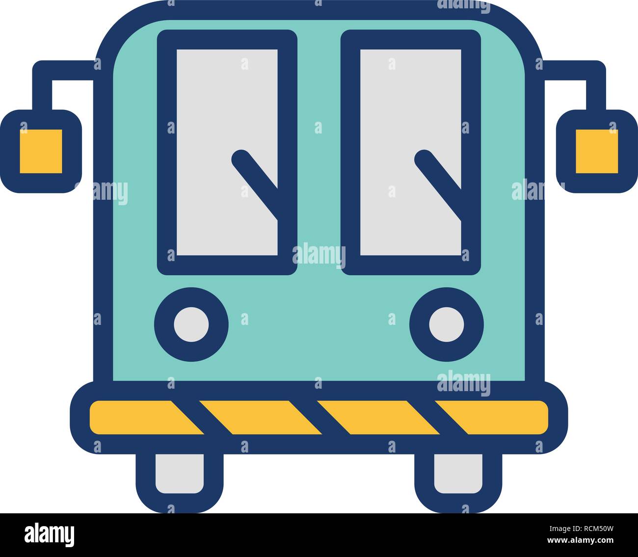 L'aéroport de vecteur Icône Bus Illustration de Vecteur