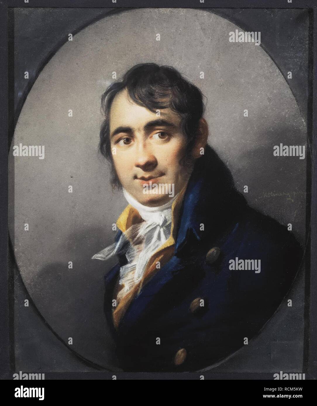 Portrait du peintre Johann Christoph Reder (1769-1828). Musée : Etat de l'Ermitage, Saint-Pétersbourg. Auteur : MOLINARI, ALEXANDER. Banque D'Images