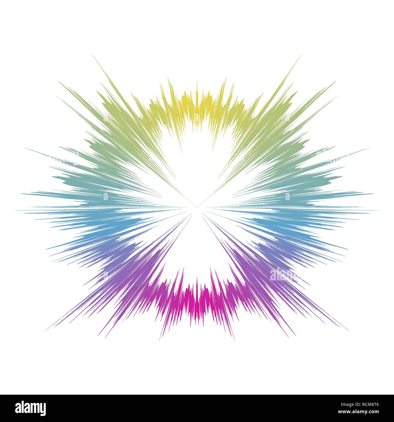 Explosion de couleurs. Vector illustration. Abstract explosion isolé sur fond blanc Illustration de Vecteur
