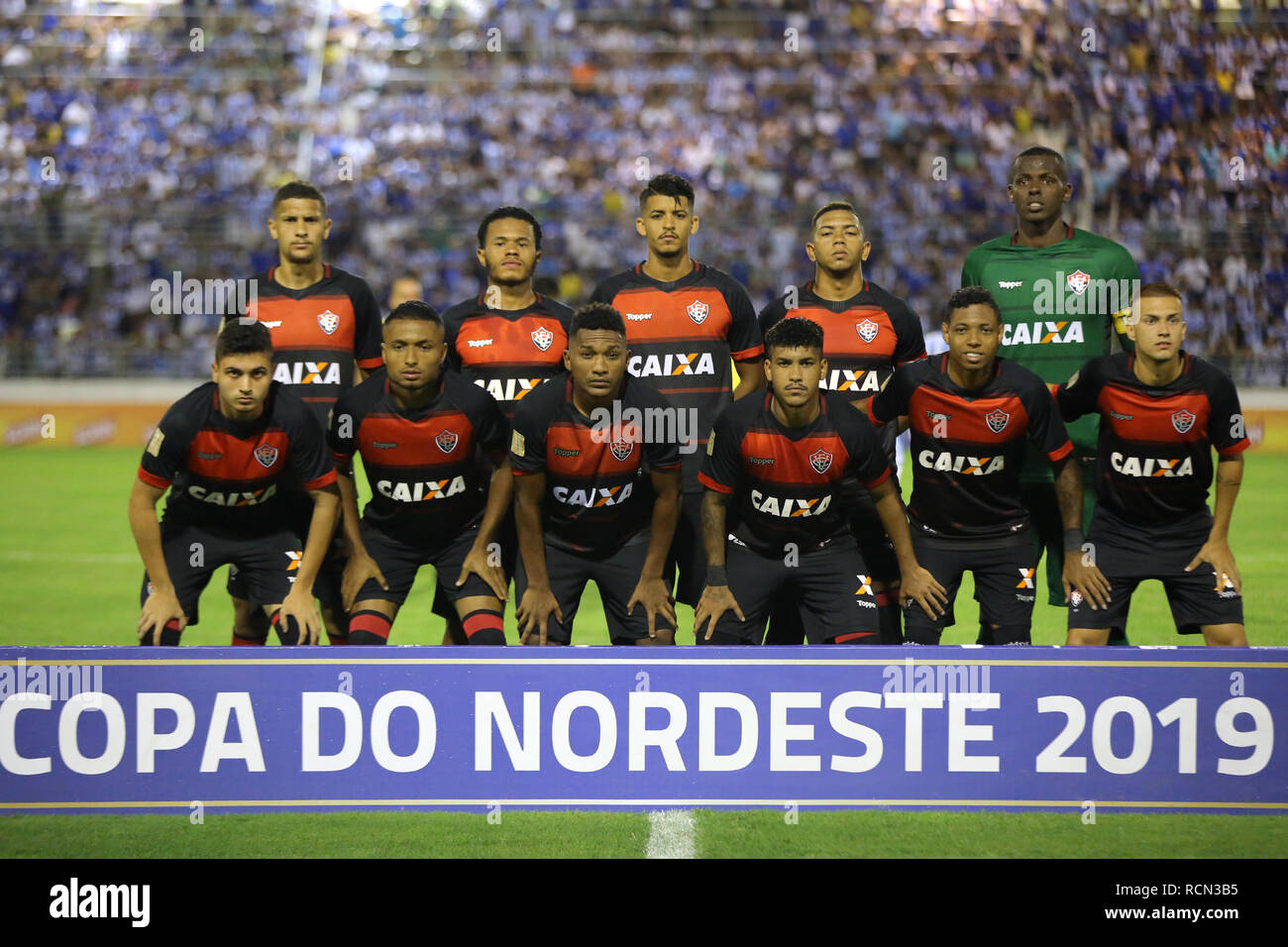 AL - Maceio - 01/15/2019 membre d'équipe de la CE pour la Coupe du nord-est de Vitoria au Stade Roi Pele. Photo : Itawi Albuquerque / AGIF Banque D'Images