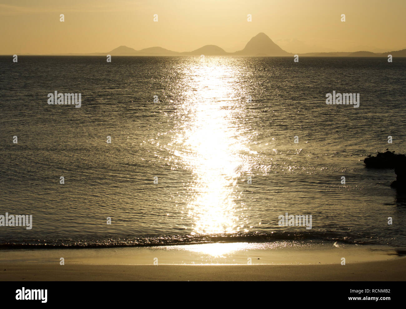 Sunset Beach brésilien Banque D'Images