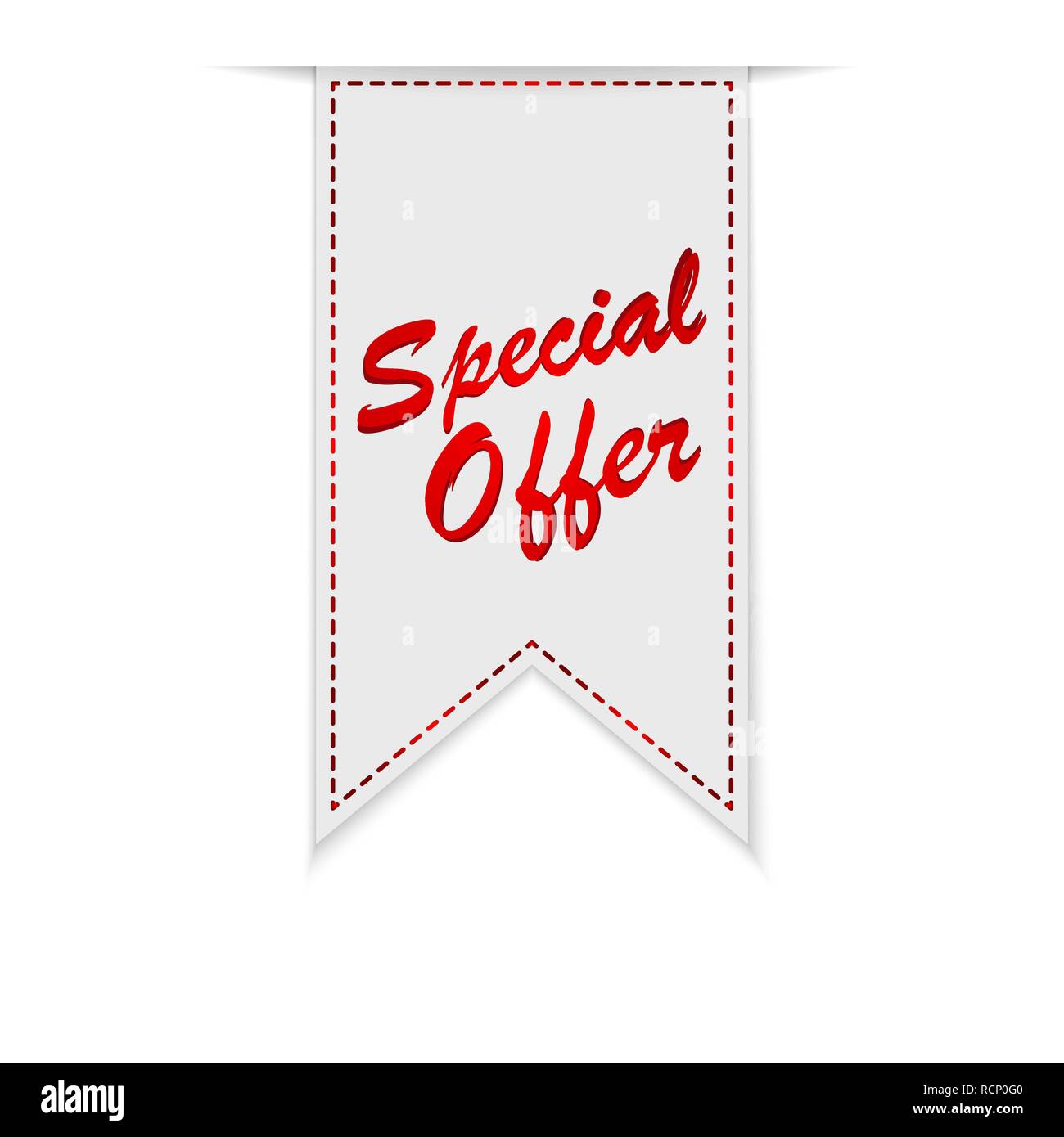 Offre spéciale un ruban ou une étiquette. Vector illustration. Offre Spéciale ruban isolé sur fond blanc Illustration de Vecteur