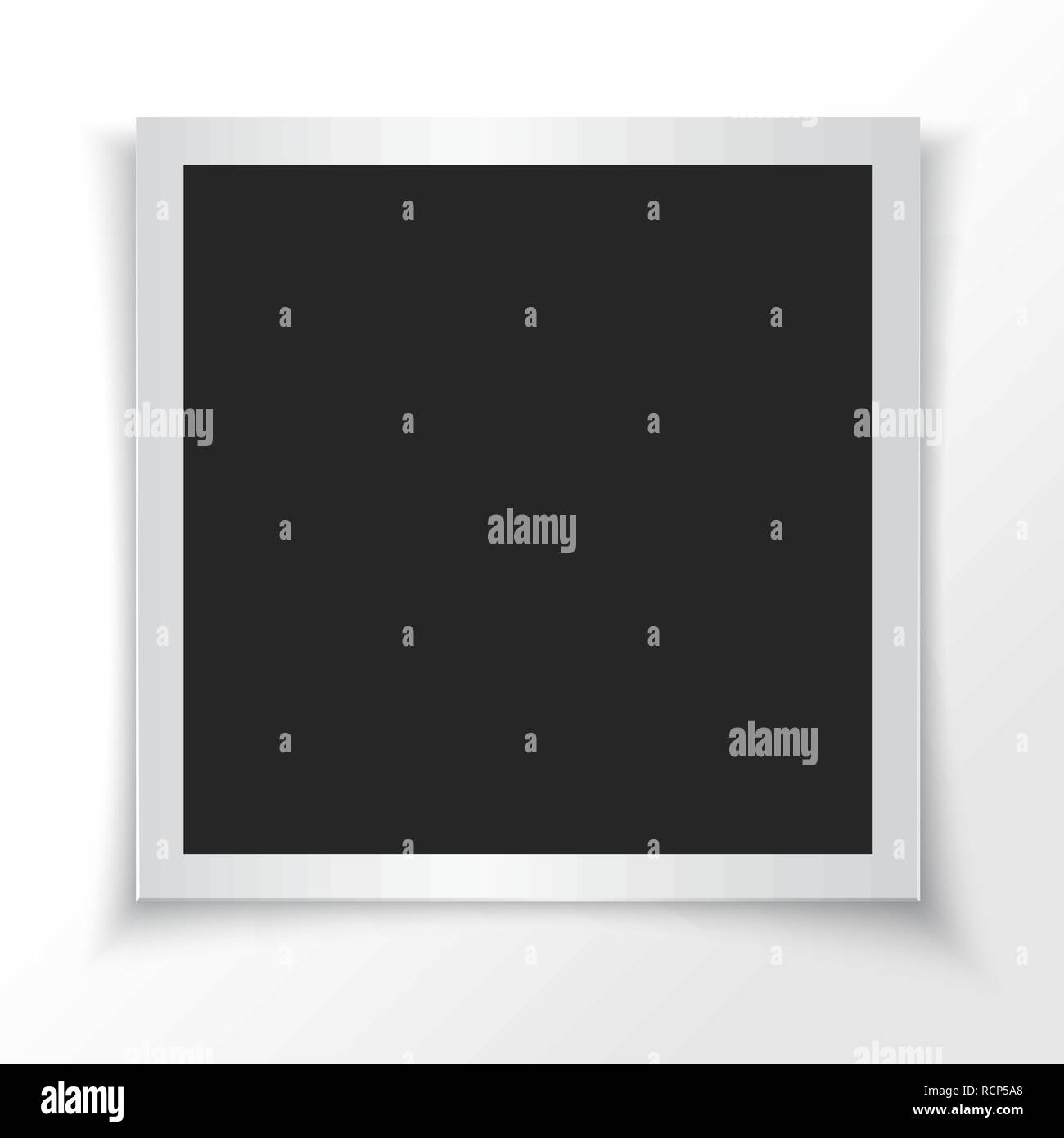 Cadre photo rétro. Vector illustration. Cadre photo papier isolé Illustration de Vecteur