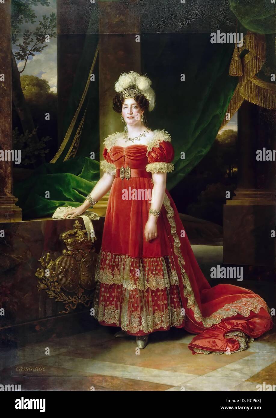 Portrait de Marie Thérèse de France (1778-1851). Musée : Musée de l'histoire de la France, Le Château de Versailles. Auteur : CAMINADE, ALEXANDRE-FRANCOIS. Banque D'Images