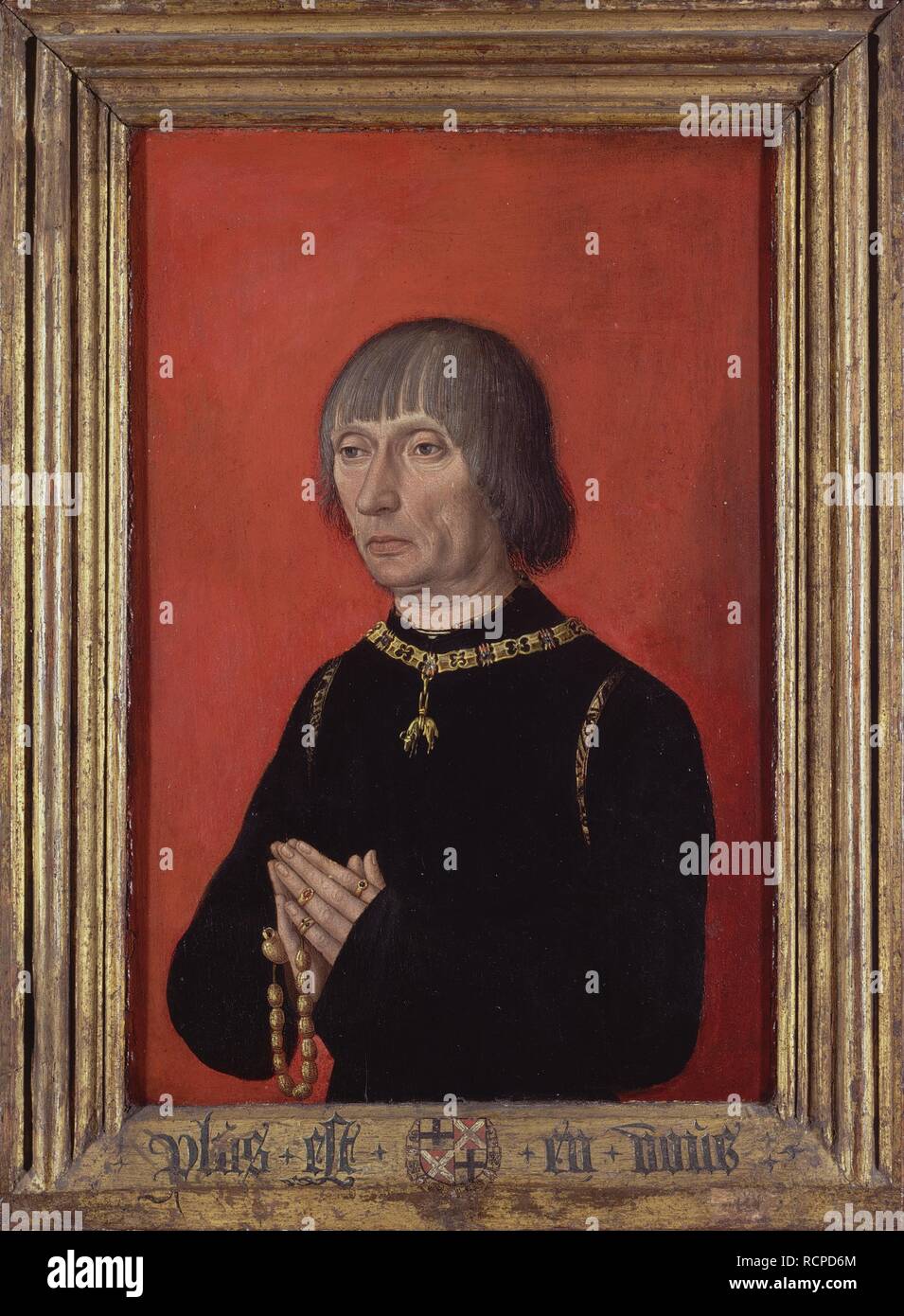 Portrait de Louis de Gruuthuse. Musée : Musée Groeninge, Bruges. Auteur : Maître des portraits de Princes. Banque D'Images