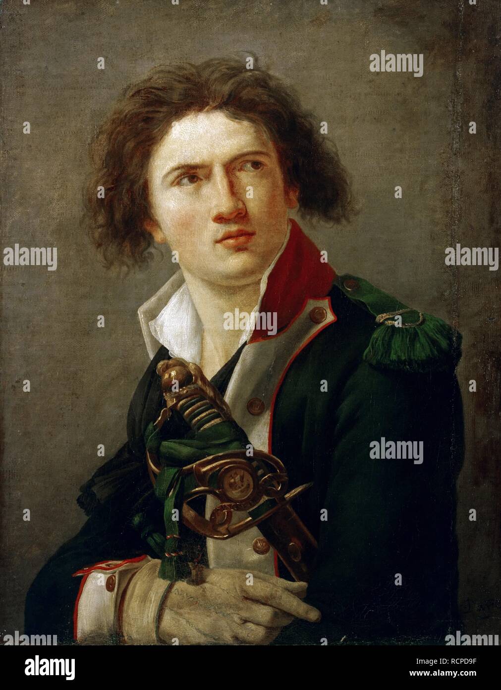 Louis-Lazare Hoche (1768-1797). Musée : Musée de l'art occidental et oriental, Kiev. Auteur : David, JACQUES LOUIS. Banque D'Images