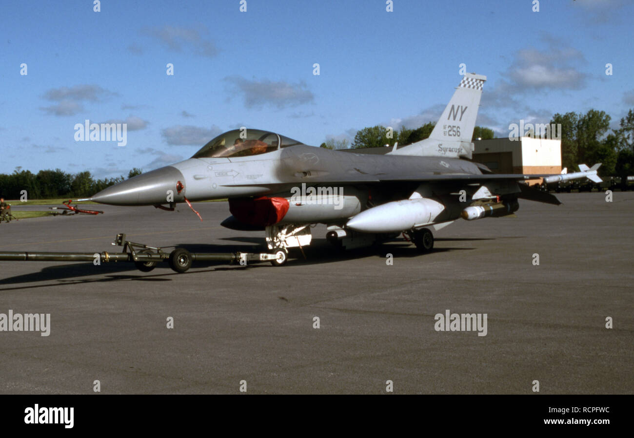 USAF United States Air Force General Dynamics F-16C Fighting Falcon Banque D'Images