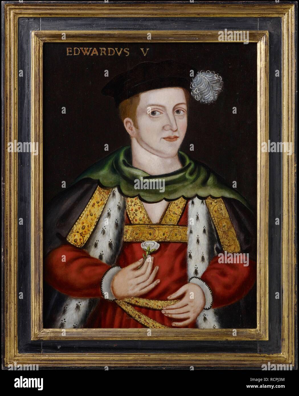 Portrait du roi Édouard V d'Angleterre (1470-1483). Musée : collection privée. Auteur : anonyme. Banque D'Images