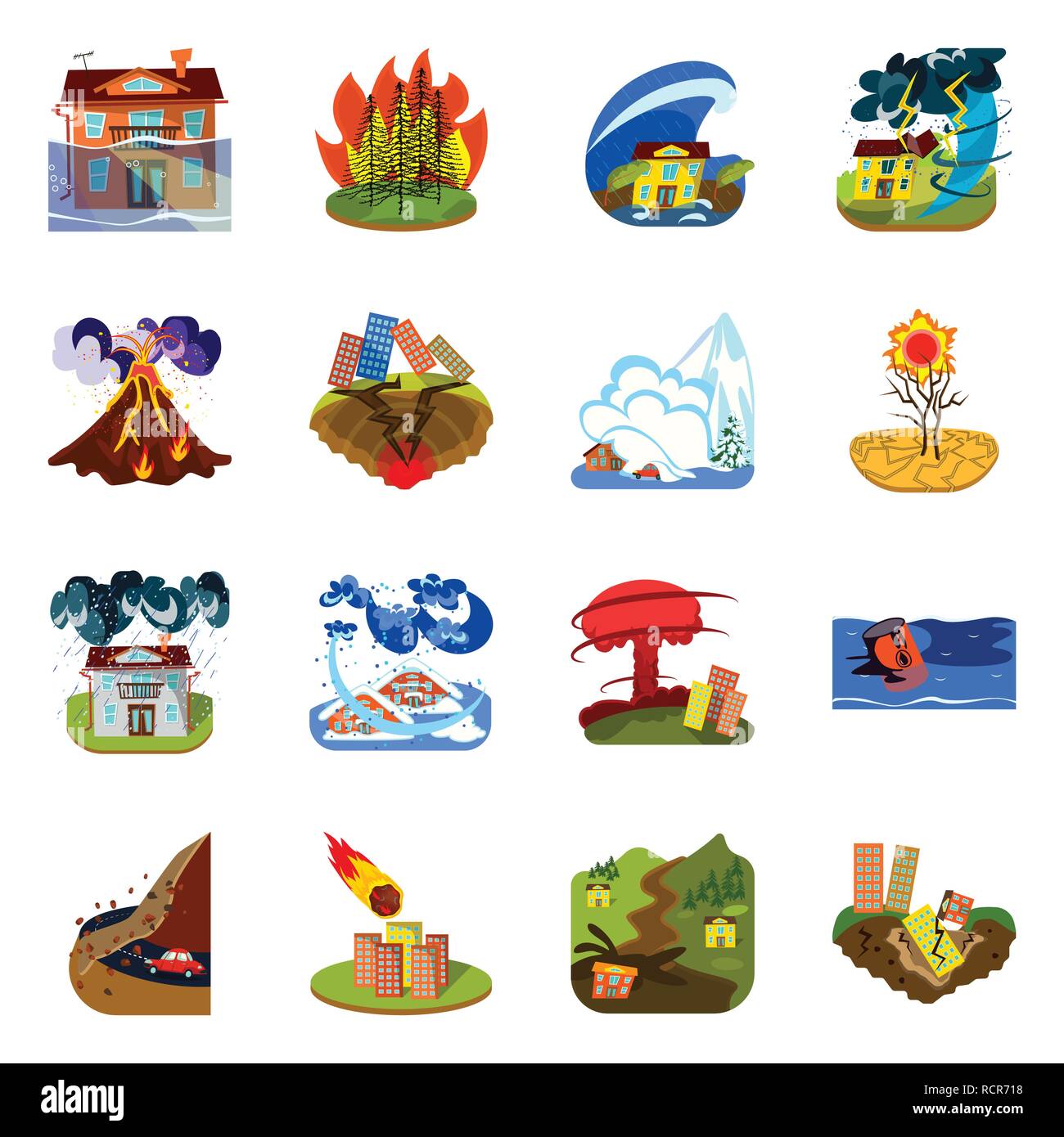 Wildfire,inondations,tsunami,volcan,avalanche,secheresse, grele ...