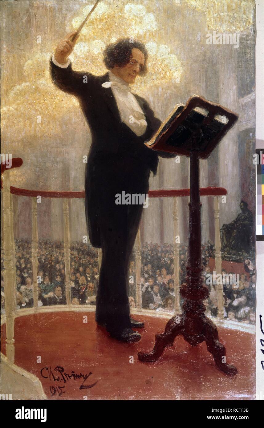 Portrait du compositeur Anton Rubinstein (1829-1894). Musée : Musée d'art de l'État, Samara. Auteur : REPIN, ILYA EFIMOVITCH. Banque D'Images