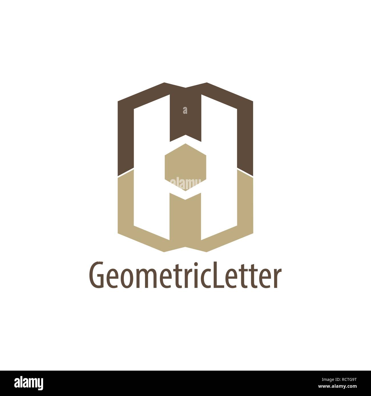 Lettre initiale géométrique logo MW concept design. Modèle de graphique vectoriel de l'élément symbole Illustration de Vecteur