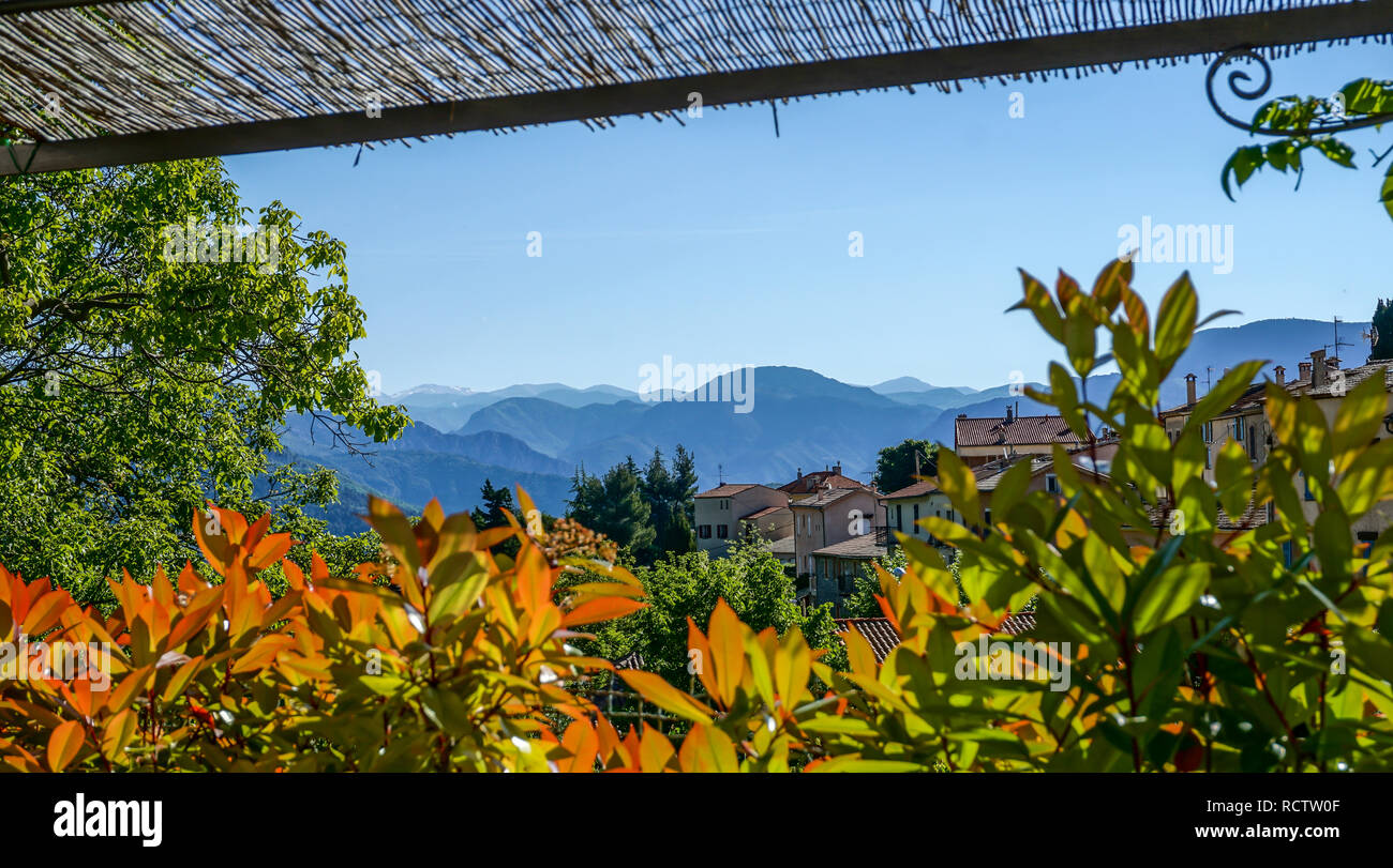 France Alpes Mer Merveilleux Paysage Avec De Jolies Maisons