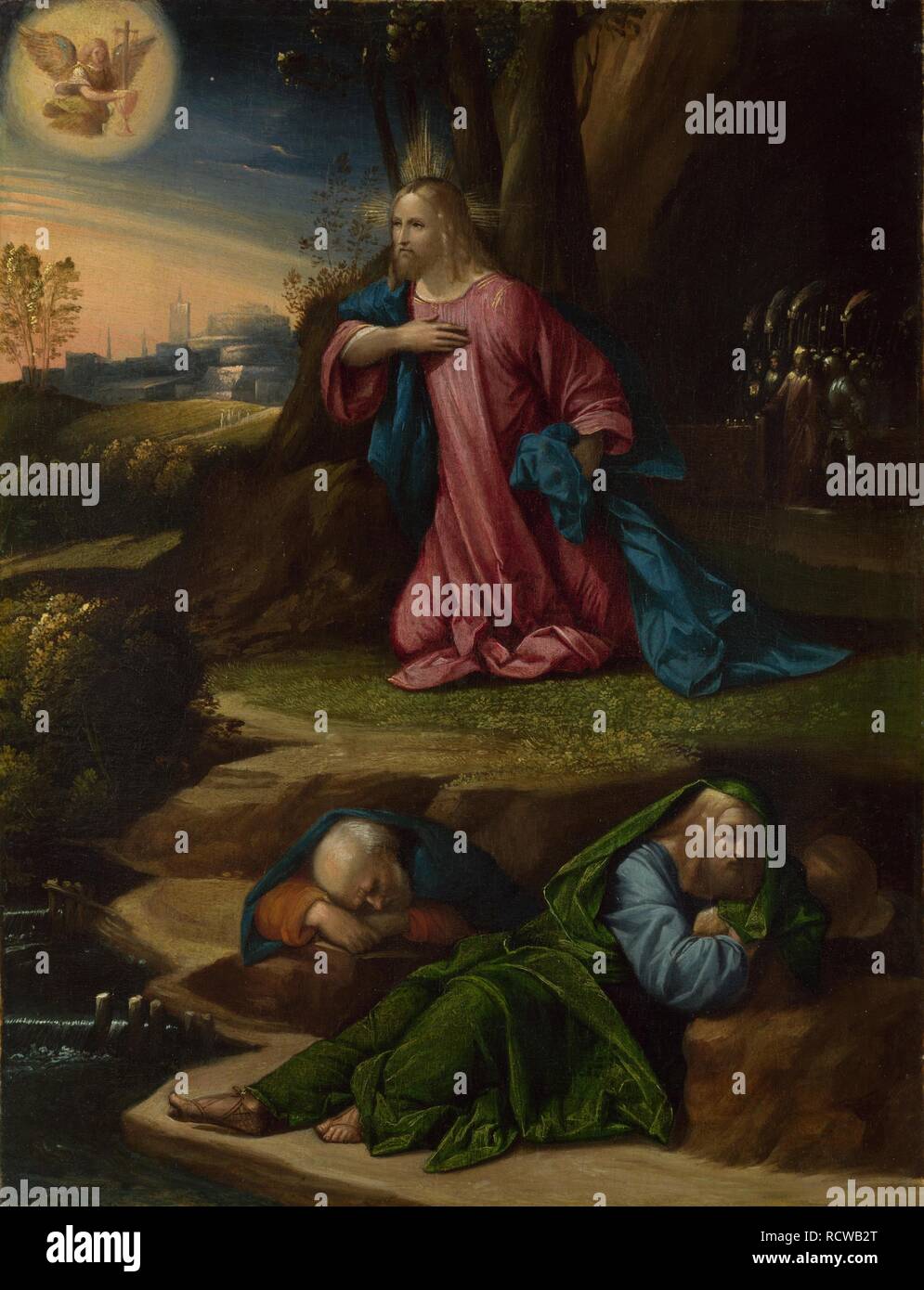 L'agonie dans le jardin. Musée : National Gallery, Londres. Auteur : Garofalo, Benvenuto Tisi da. Banque D'Images