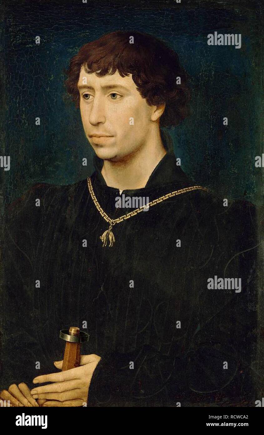 Charles le Téméraire. Musée Staatliche Museen, Berlin :. Auteur :, Rogier van der Weyden. Banque D'Images