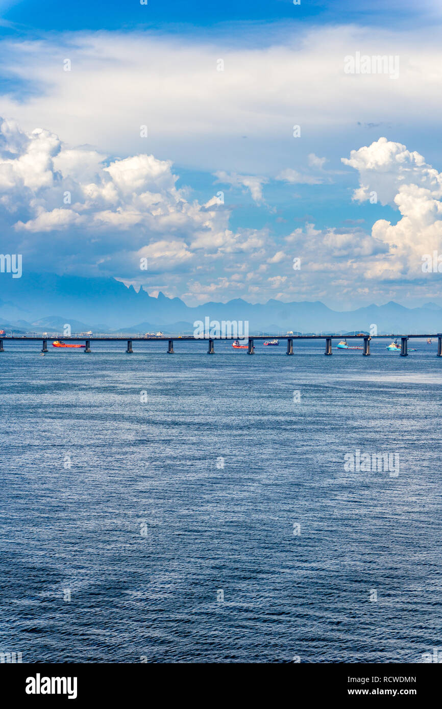 Rio de Janeiro, du point de vue de mer, Brésil Banque D'Images