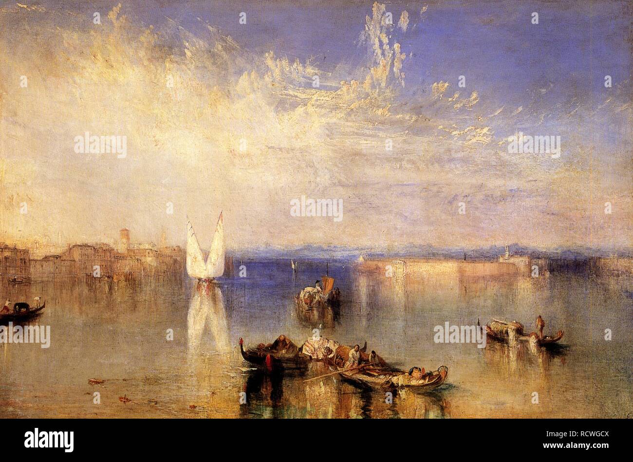 Campo Santo, Venise. Musée : le Toledo Museum of Art, Ohio. Auteur : Turner, Joseph Mallord William. Banque D'Images