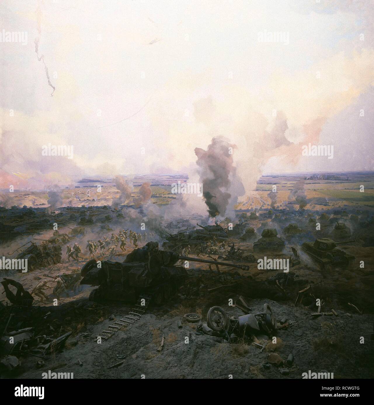 Grande bataille de guerre patriotique de koursk Banque de photographies