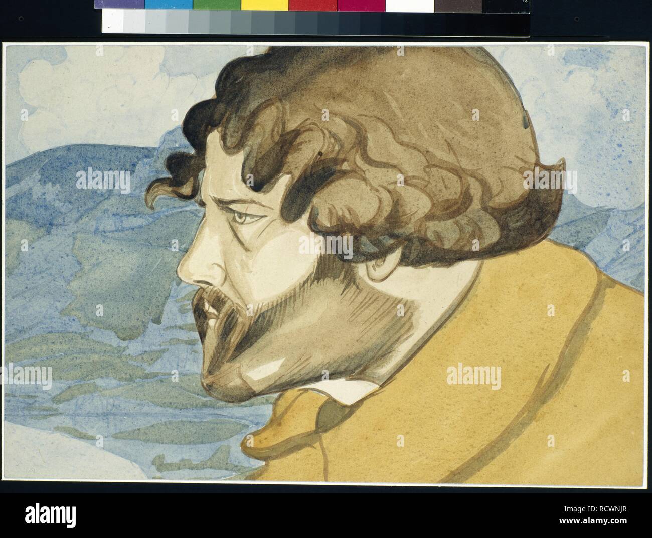 Self-Portrait. Musée : la Galerie nationale Tretiakov (Moscou). Auteur : Volochine, Maximilien. Banque D'Images