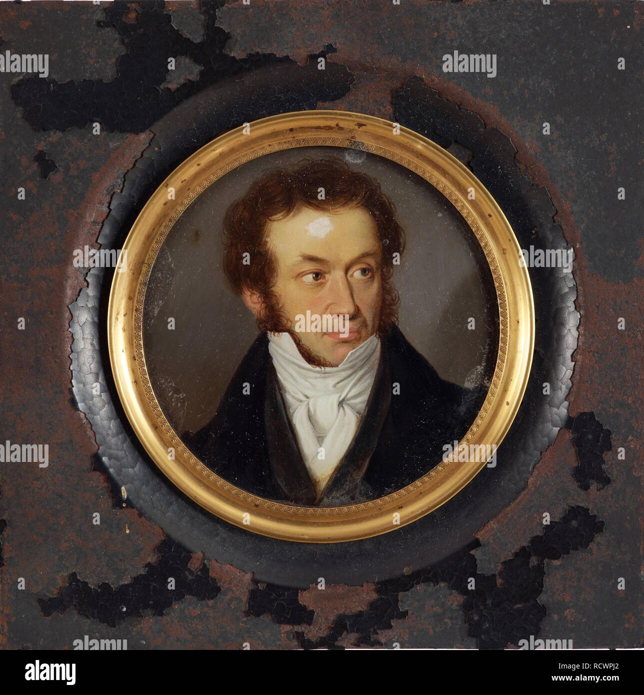 Portrait du poète Alexandre Sergueïevitch Pouchkine (1799-1837). Musée : collection privée. Auteur : anonyme. Banque D'Images