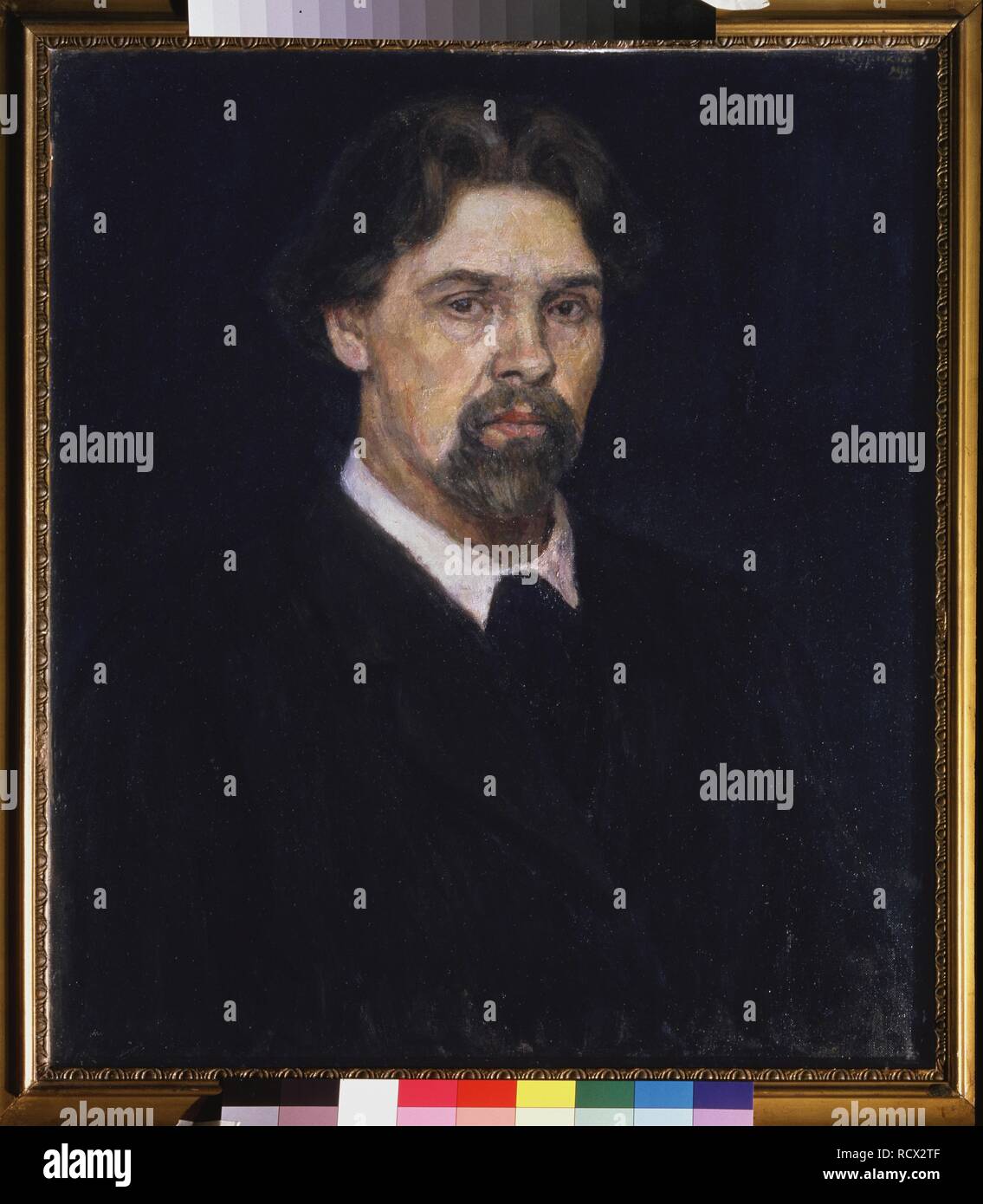 L'auto-portrait. Musée : la Galerie nationale Tretiakov (Moscou). Auteur : Sourikov Vassili Ivanovitch. Banque D'Images