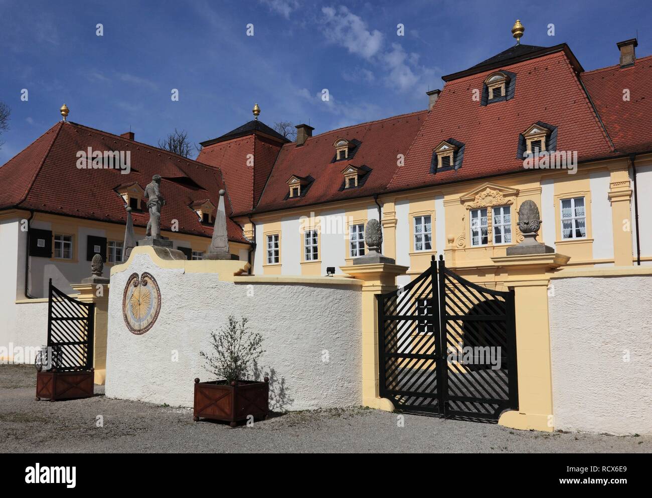 Le château Schloss Oberschwappach, municipalité, district de Knetzgau Hassberge, Bavière Banque D'Images