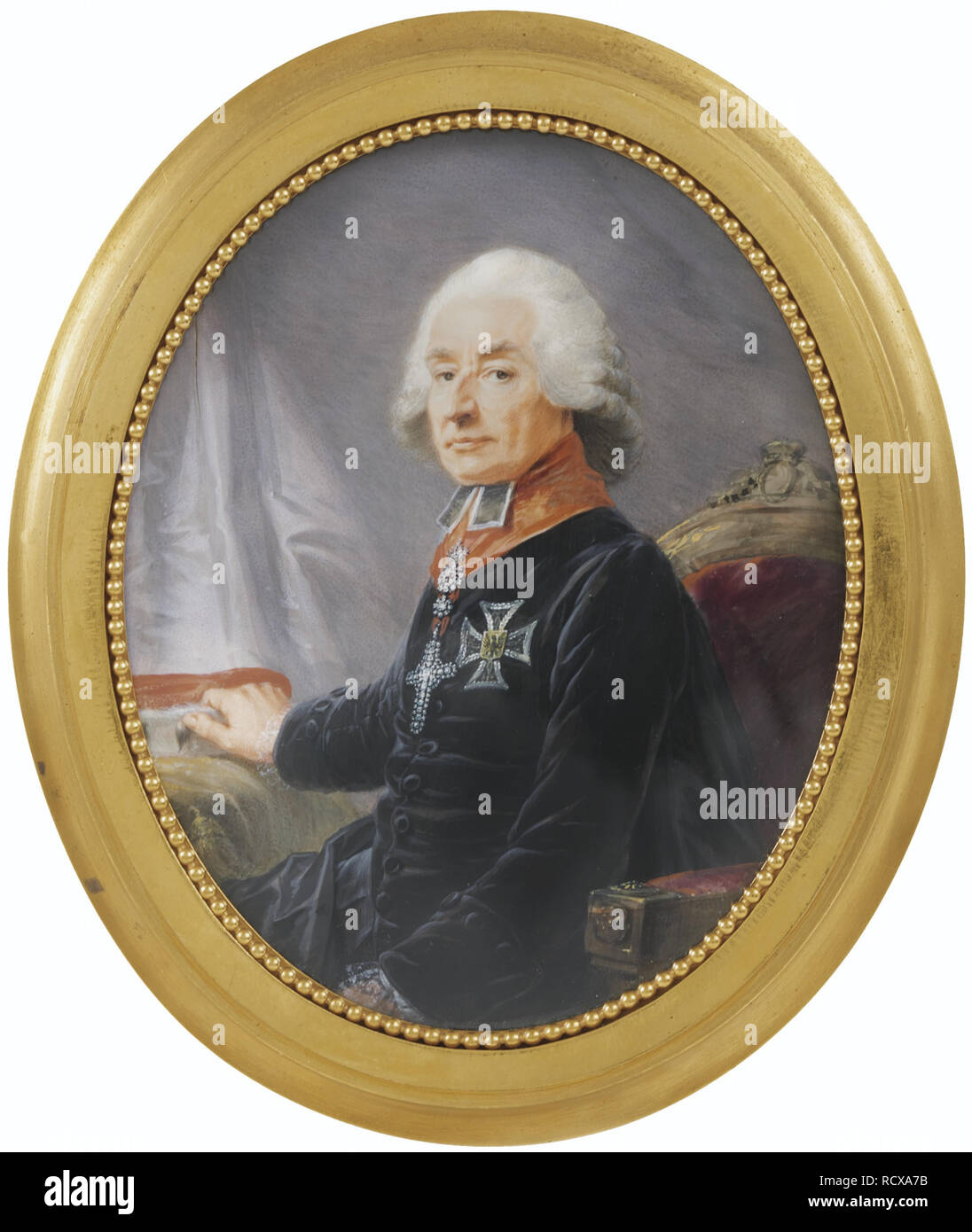 Portrait de Friedrich Karl Joseph von Erthal Reichsfreiherr (1719-1802). Musée : collection privée. Auteur : Füger, Heinrich Friedrich. Banque D'Images