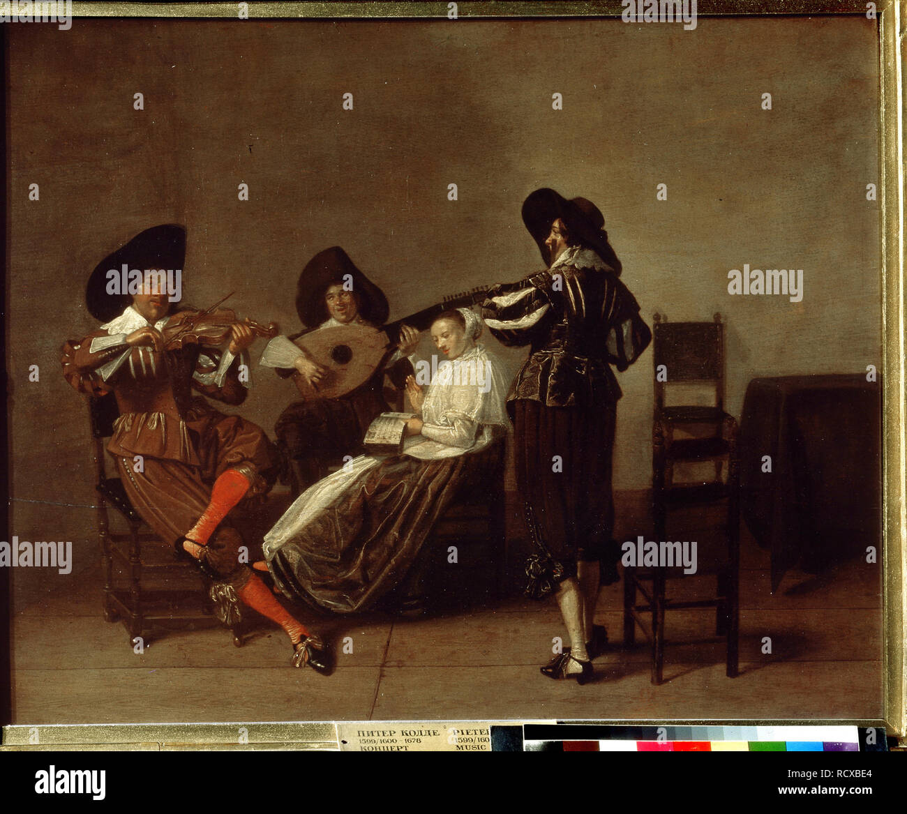 Soirée musicale. Musée : l'État A. Musée des beaux-arts Pouchkine, Moscou. Auteur : Maître de Haarlem. Banque D'Images