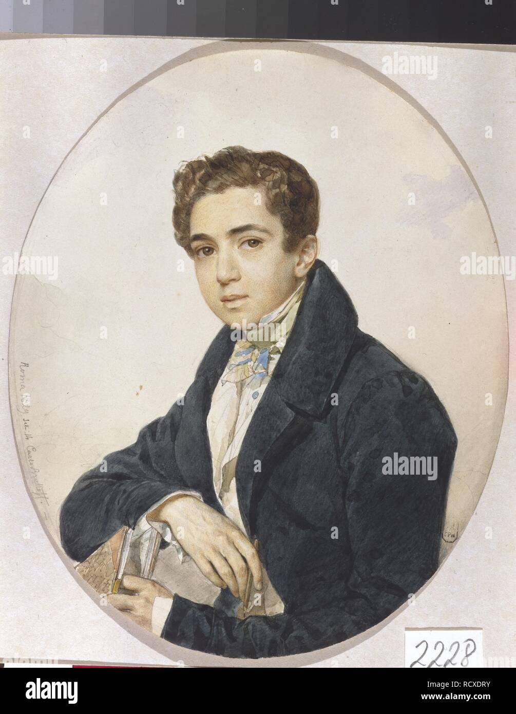 Portrait du Prince Grigori Grigorievich Gagarin (1810-1893). Musée : Musée Russe, Saint-Pétersbourg. Auteur : Madsen, Karl Pavlovich. Banque D'Images