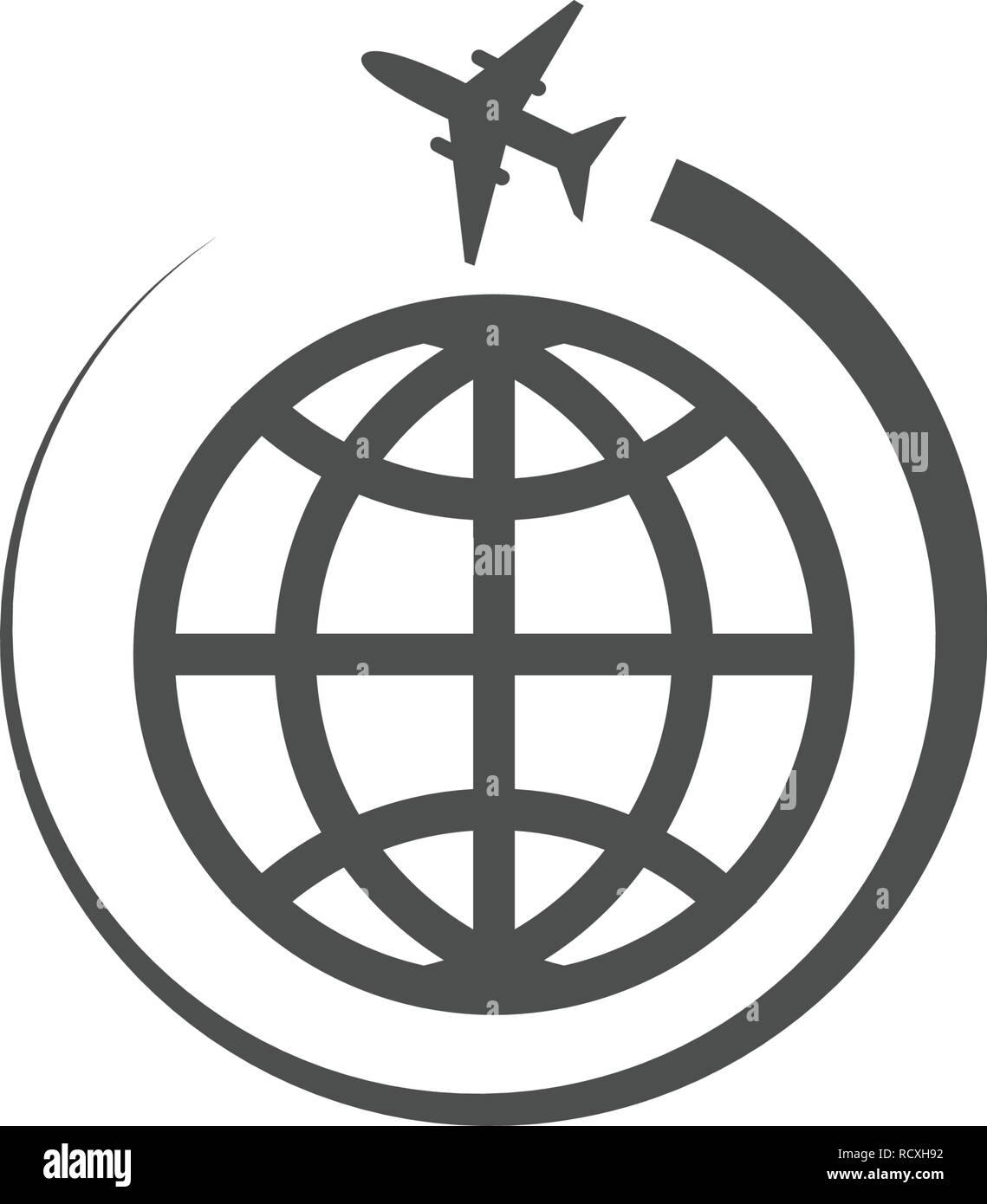 L'icône Globe world graphic design template vector isolated Illustration de Vecteur