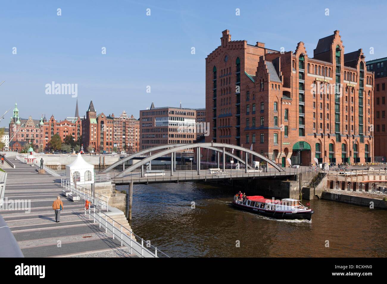 Musée Maritime, Speicherstadt, quartier d'entrepôts, Hambourg Banque D'Images